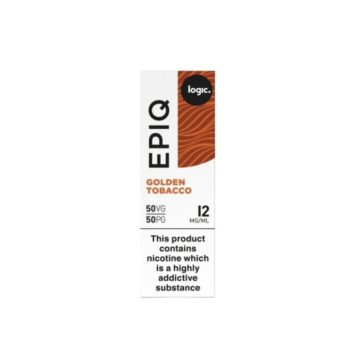 vape ins klo gefallen 6 x Logic Epiq E-Cigarette Golden Tobacco 12MG E-Liquid Pods (New)