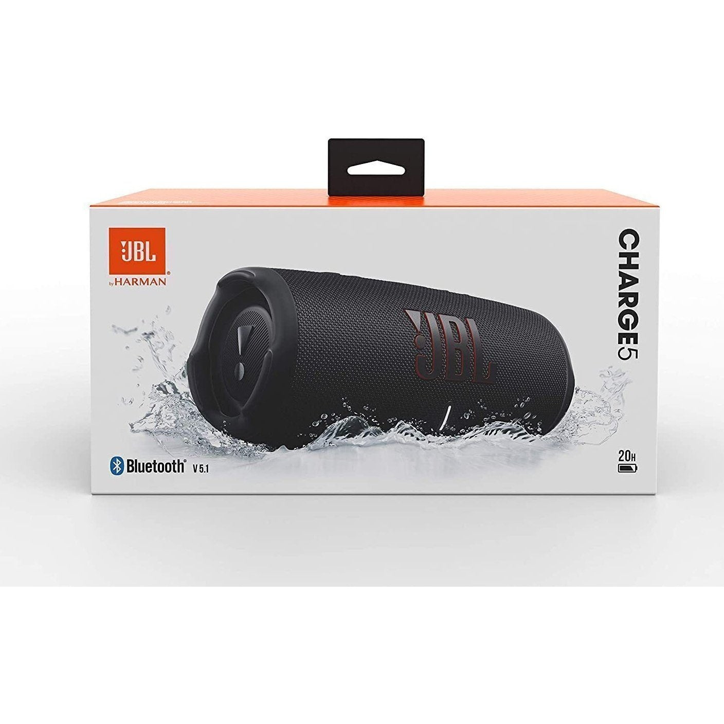 JBL Charge 5 Portable Wireless Bluetooth Speaker - Black (New)