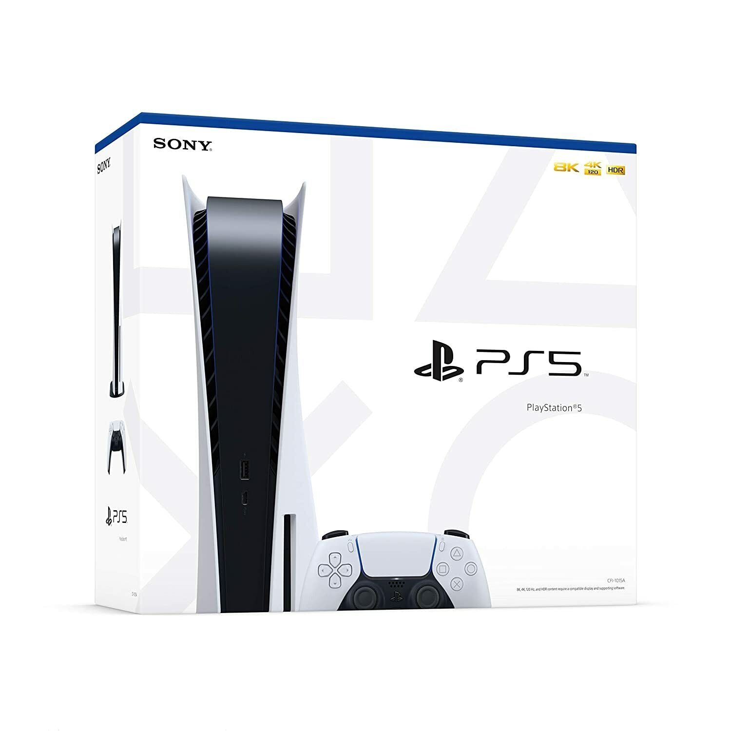 Playstation 5 Console (Disc Edition) 825GB - White (New)