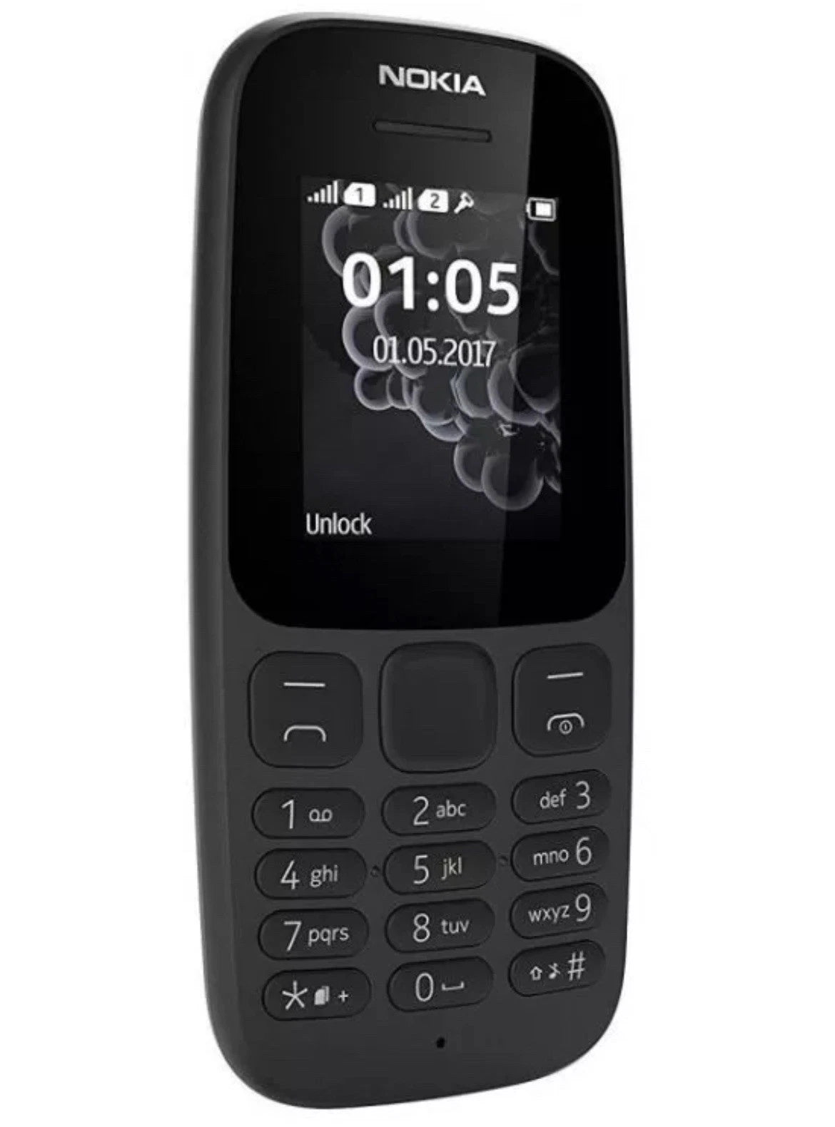 Nokia 105 Dual Sim - Brand New Full Box Unlocked Sim Free - Black