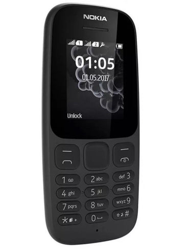 Nokia 105 Dual Sim - Brand New Full Box Unlocked Sim Free - Black