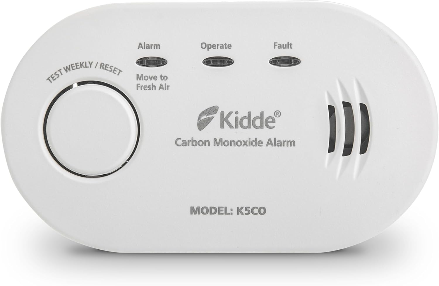 Carbon Monoxide Detector 10 Year Life - Kidde 5CO (New)