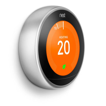Google Nest Learning Smart Thermostat 3rd Generation, Stainless Steel
