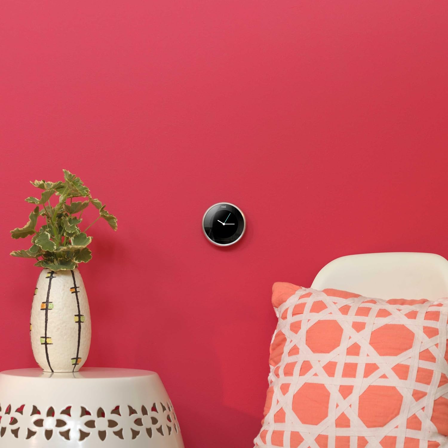 Google Nest Learning Smart Thermostat 3rd Generation, Stainless Steel