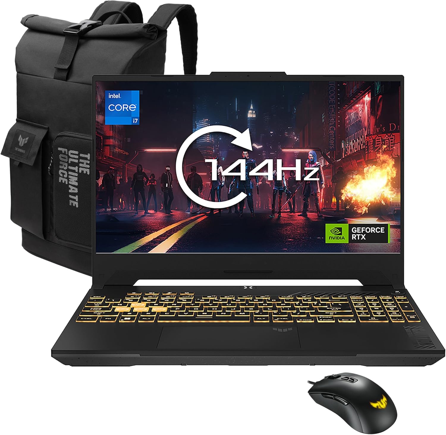 ASUS TUF Gaming F15 FX507VU, i7-13620H, RTX 4060, 16GB RAM, 512GB SSD, 15.6" FHD, Win 11 + Free Backpack & Mouse