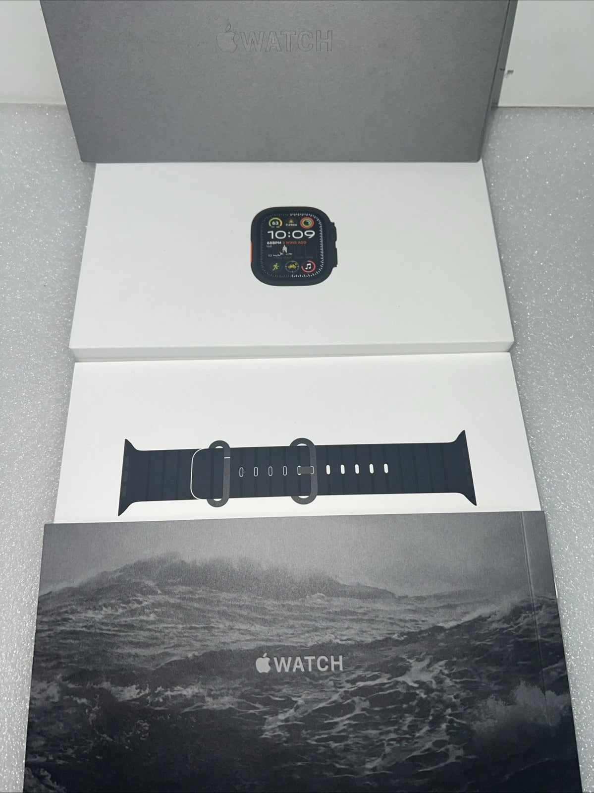 Apple Watch Ultra 2 LTE - 49mm Black Titanium Case - Black Ocean Band - Unused