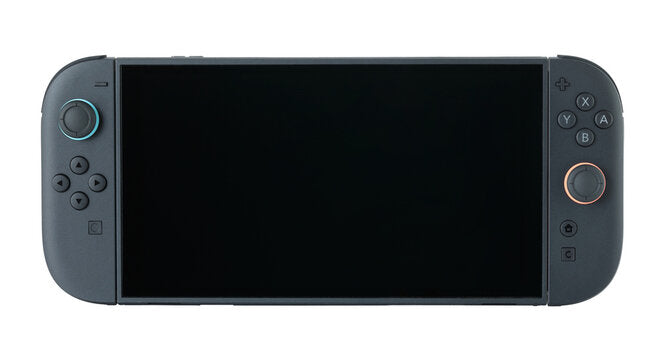 Nintendo Switch 2 gaming console with 512GB storage by Gadget Converters, showing the sleek design and screen display.