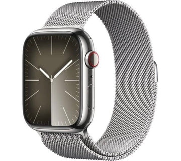 Apple Watch Series 9 (41mm) – Silver Stainless Steel – Cellular – Brand New