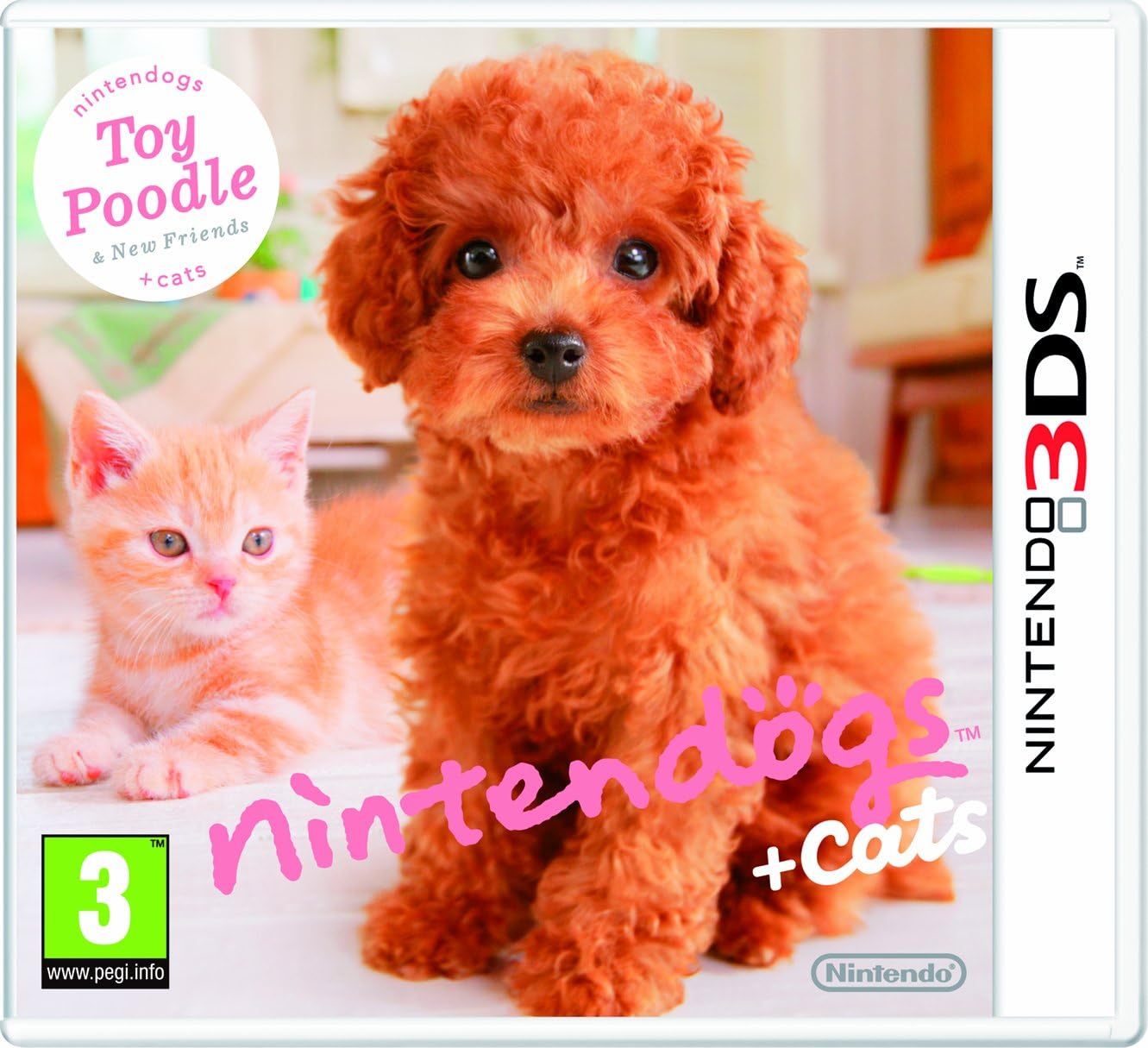 Nintendo dogs + cats toy poodle (New)