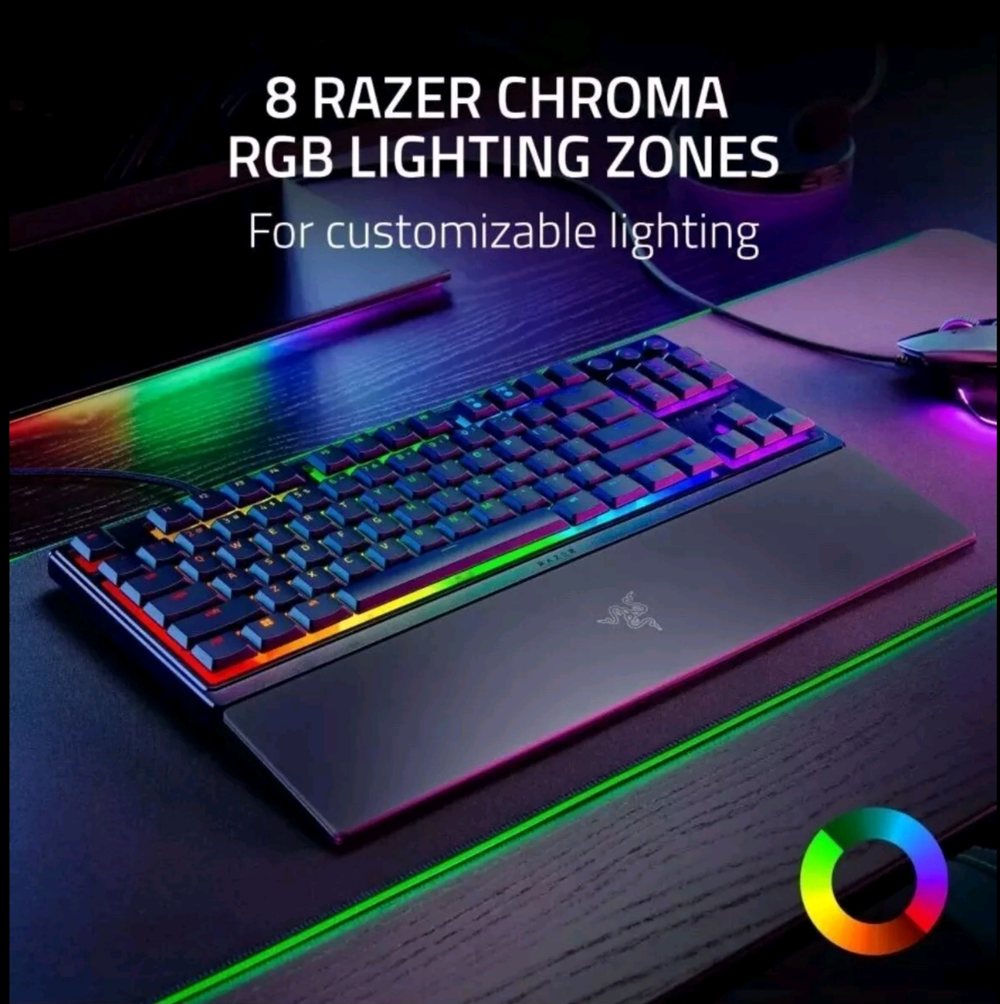 Razer Ornata V3 Tenkeyless Low-profile RGB Mecha-membrane Gaming Keyboard US (New)