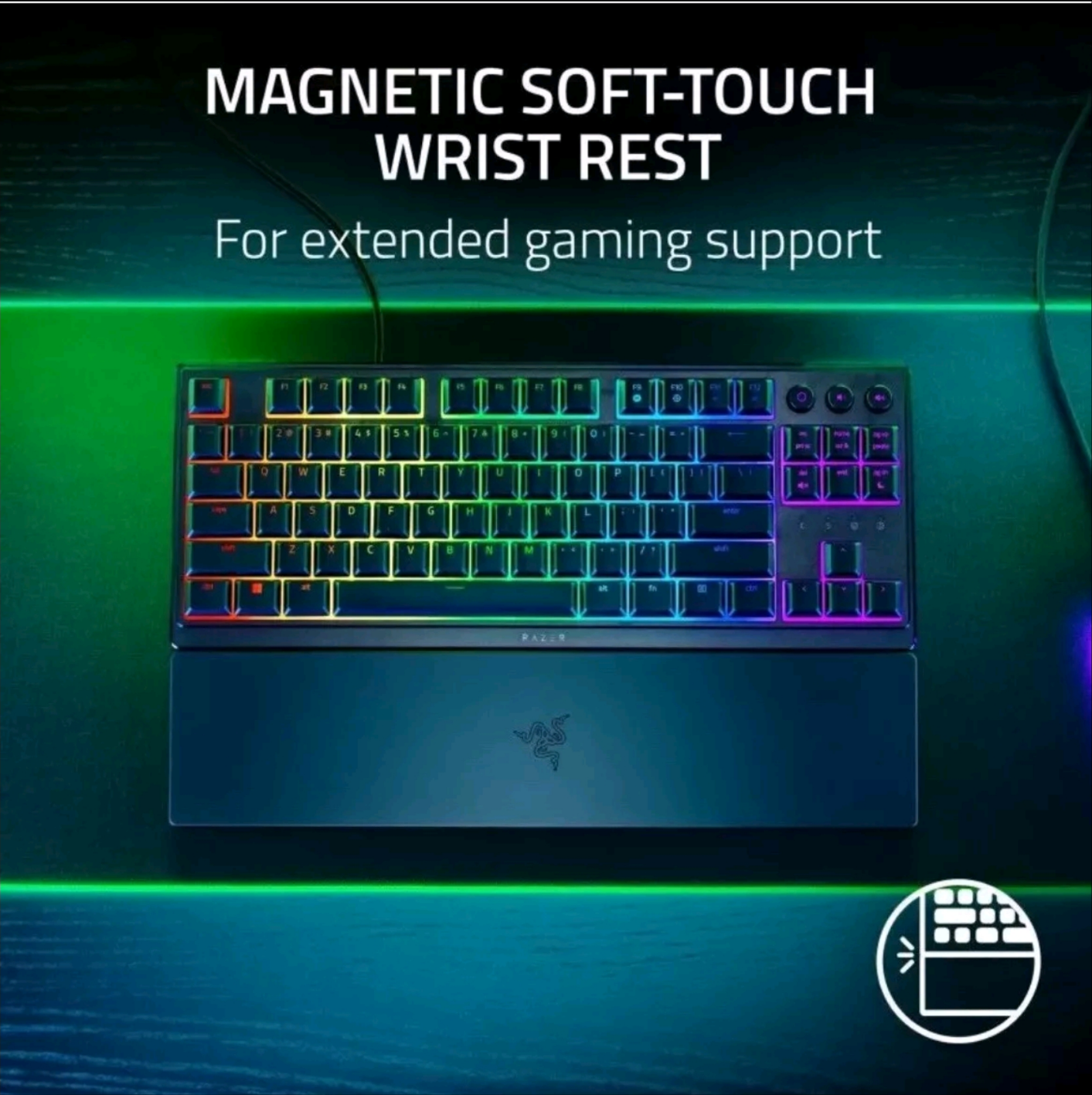 Razer Ornata V3 Tenkeyless Low-profile RGB Mecha-membrane Gaming Keyboard US (New)