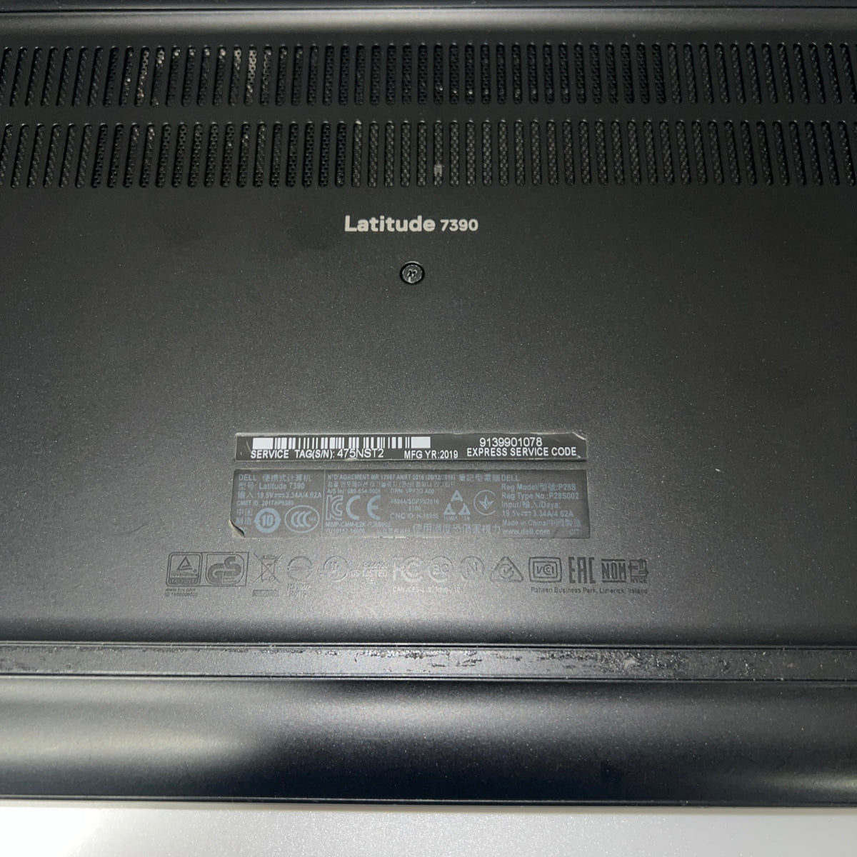 Dell Latitude 7390 Laptop 13.3" Full HD Screen Intel i5-8350U 16GB RAM 256GB (Grade B)