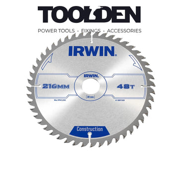 IRWIN IRW1897209 216 x 30mm 48T General Purpose Table & Mitre Saw Blade (New)