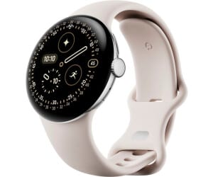 Google Pixel Watch 4 45mm Polished Silver Case And Porcelian White Strap Brand New Sealed