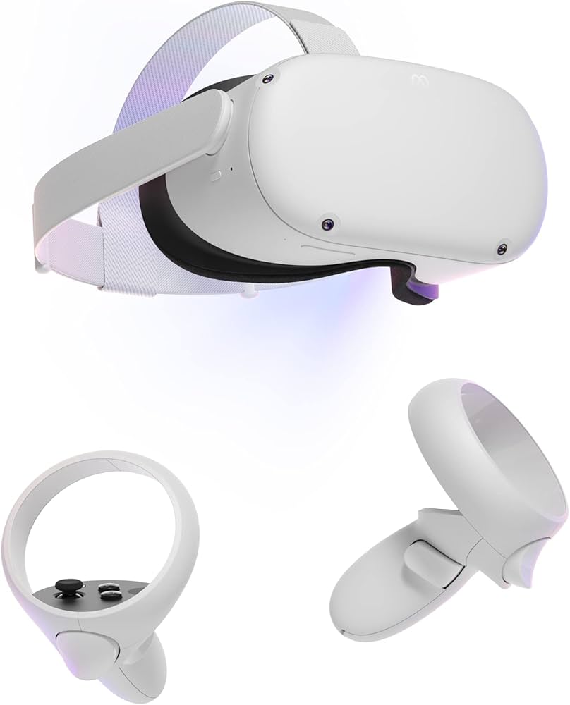 Meta Quest 2 128GB VR Headset with Controllers, Charger & Carry Case