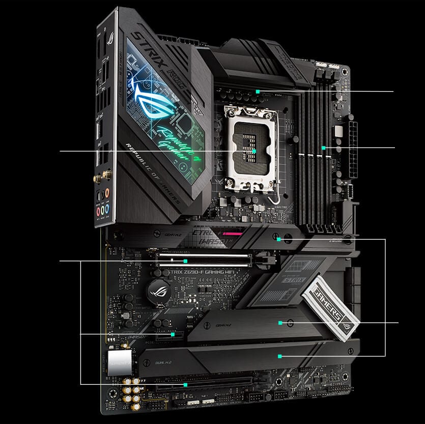 Rog Strix Z690-F Gaming Wi-Fi LGA 1700 ATX motherboard (New)
