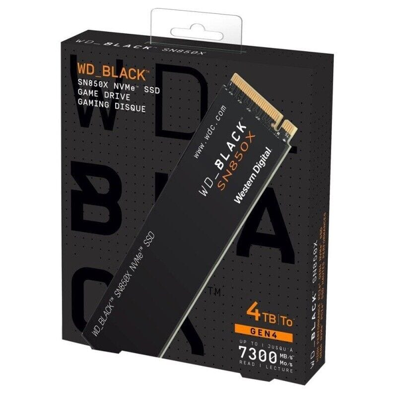 WD BLACK SN850X GEN 4 NVMe™ 4TB SSD (New)