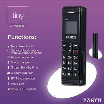ZANCO Tiny Worlds Smallest Mobile Phone (New)