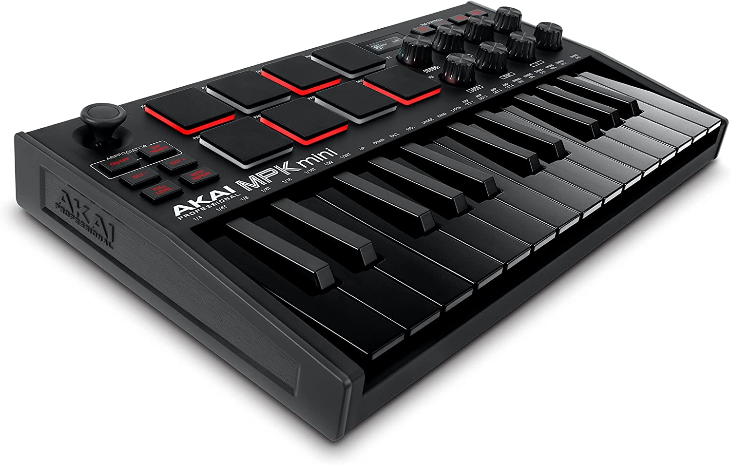 AKAI Professional MPK Mini – 25 Key USB MIDI Keyboard, Black (New) - Gadget Converters