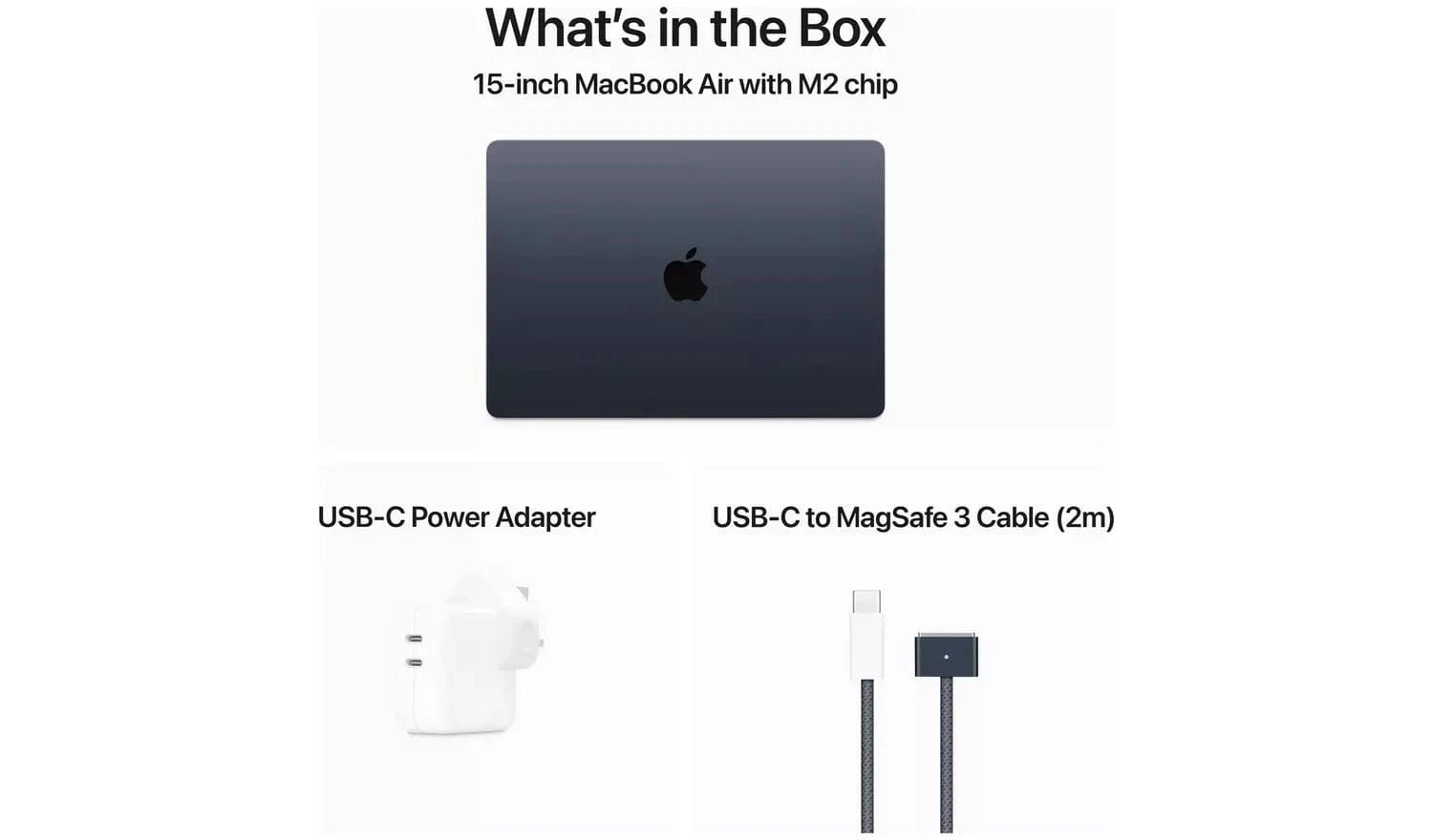 Apple MacBook Air 2023 15.3in M2 8GB 256GB - Midnight (Boxed) - Gadget Converters
