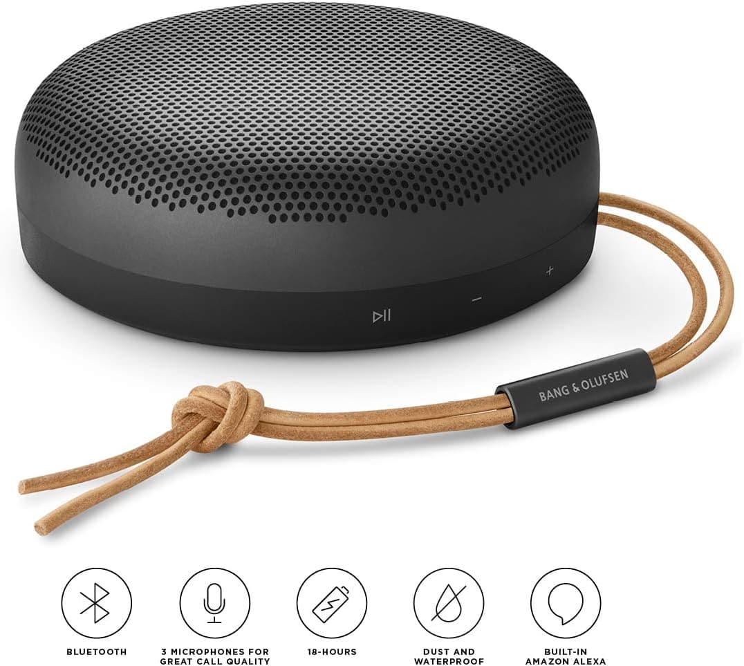 Bang & Olufsen Beosound A1 (2nd Generation) Wireless Waterproof Bluetooth Speaker - Black Anthracite - Gadget Converters