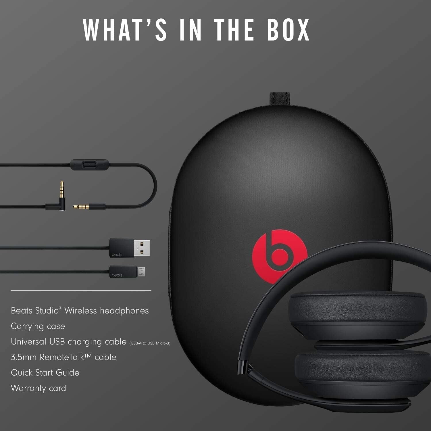 Beats Studio3 Wireless Noise Cancelling Over - Ear Headphones - Black - Gadget Converters