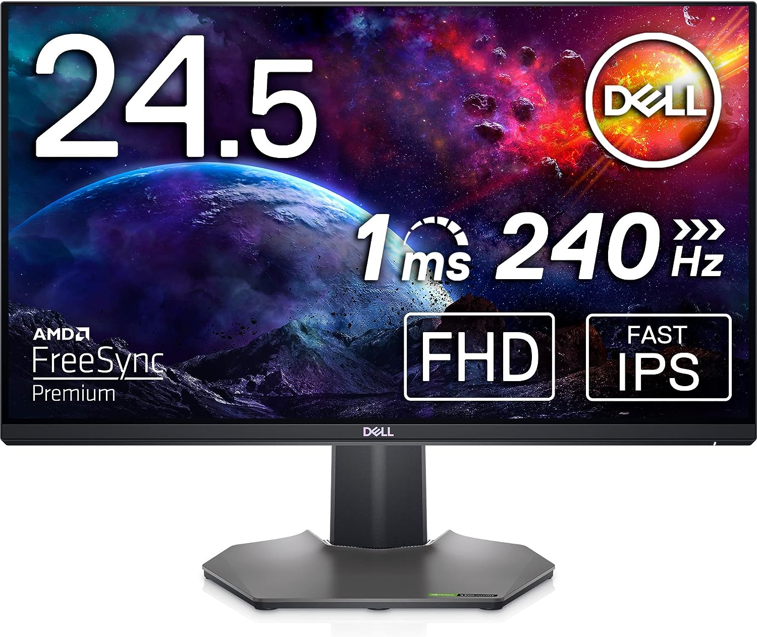 Dell S2522HG 24.5 inch Full HD (1920x1080) Gaming Monitor, 240Hz, IPS, 1ms, AMD FreeSync Premium, NVIDIA G - SYNC Compatible - Gadget Converters