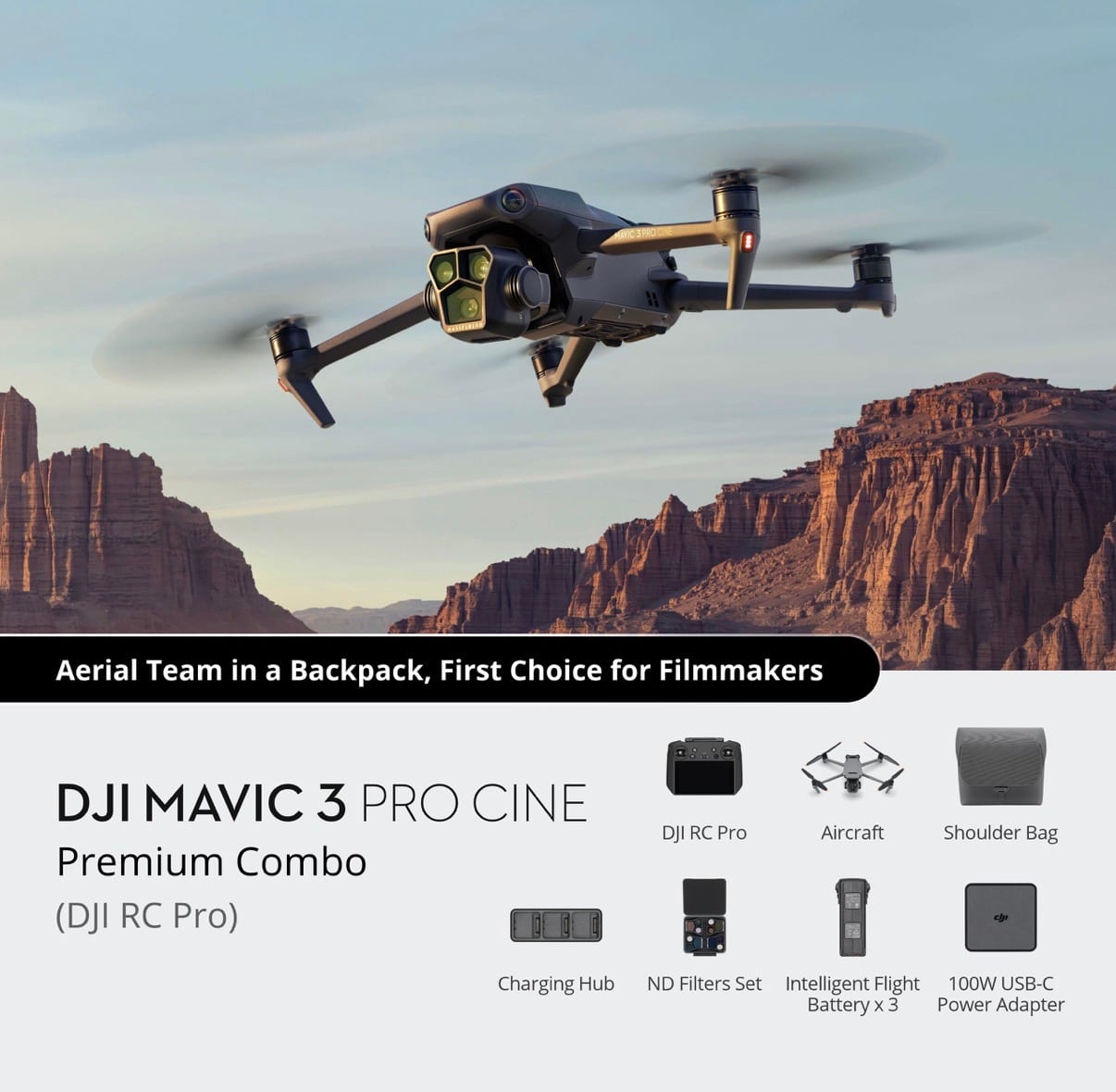 DJI Mavic 3 Pro Cine Premium Combo (DJI RC Pro) - Gadget Converters