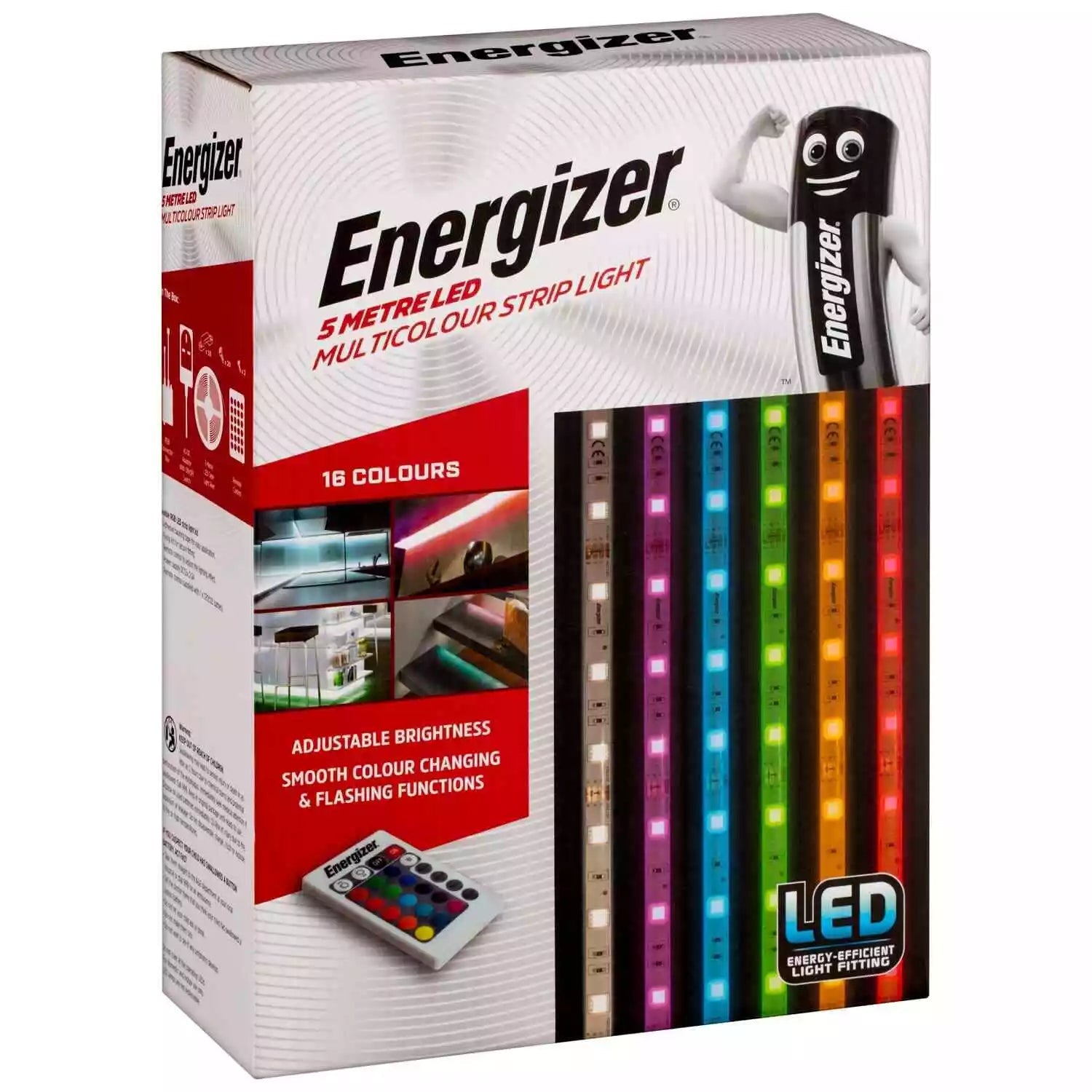 Energizer Colour Changing LED Strip Light 5m (New) - Gadget Converters