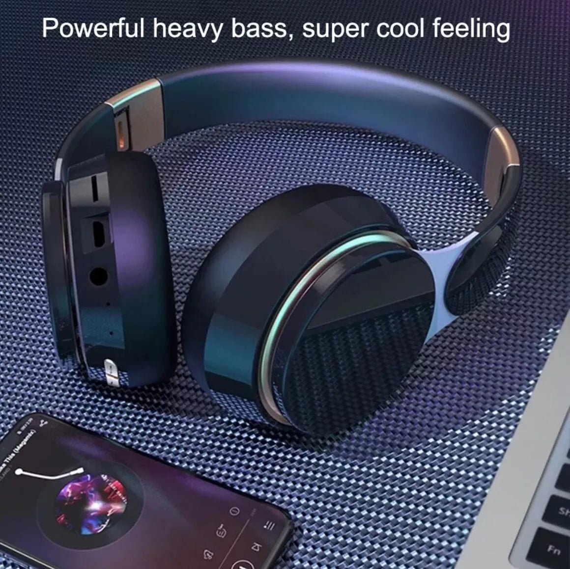 FG - 07s Wireless Headphone Bluetooth Over Ear Foldable Stereo Headset XBASS (New) - Gadget Converters