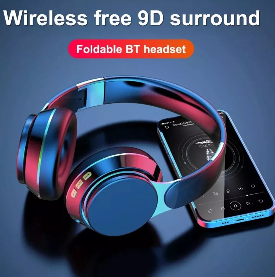 FG - 07s Wireless Headphone Bluetooth Over Ear Foldable Stereo Headset XBASS (New) - Gadget Converters