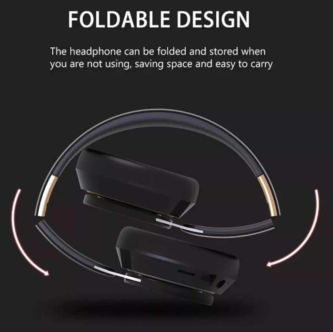 FG - 07s Wireless Headphone Bluetooth Over Ear Foldable Stereo Headset XBASS (New) - Gadget Converters