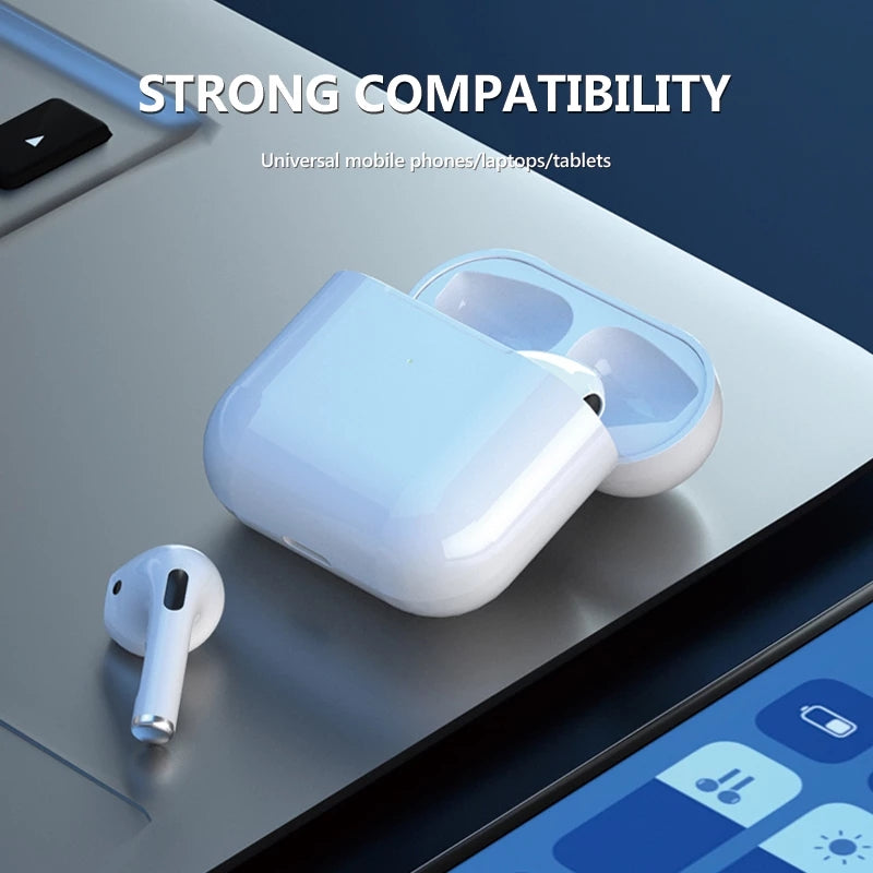 Pro 5 Wireless AirPods with Active Noise Cancellation for iPhone/Samsung/iOS/Android