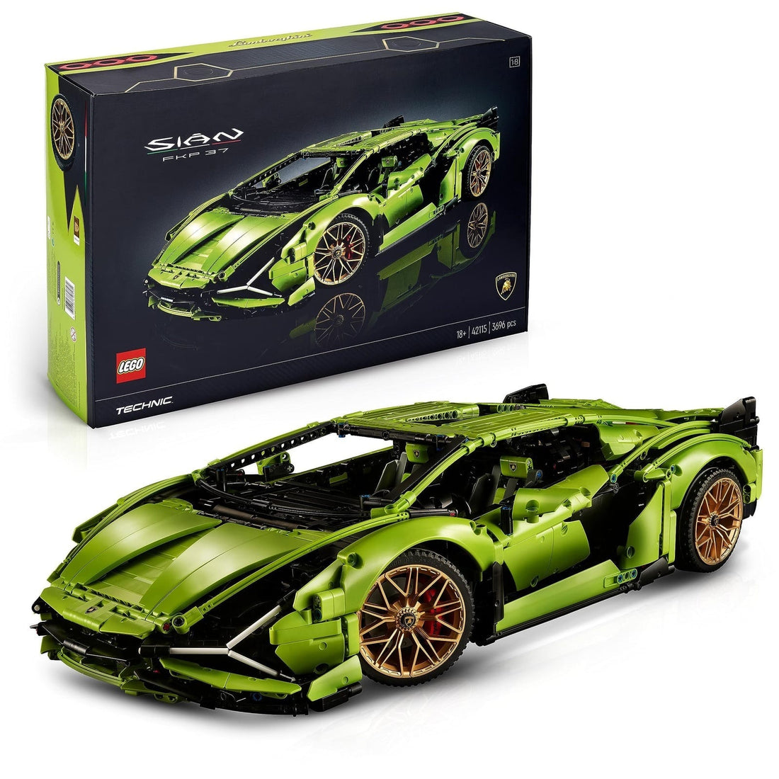 LEGO Technic Lamborghini Sián FKP 37 Car Model Set 42115 - Gadget Converters