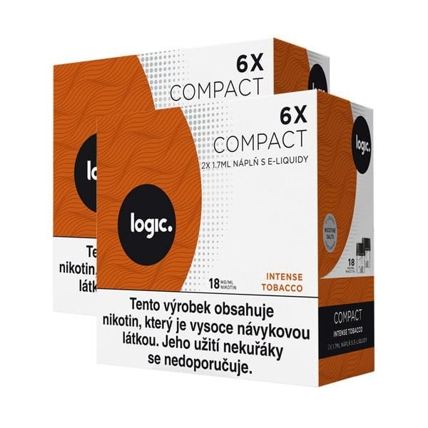 Logic Compact E - Liquid Pods Tobacco Flavour 18mg 2 x 1.7ml (New) - Gadget Converters