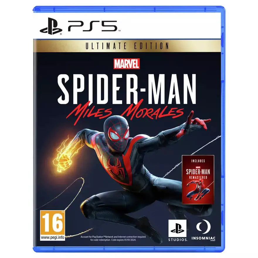Marvel's Spiderman Miles Morales Ultimate Edition PS5 Game (New)