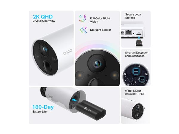 TP LINK Tapo C420S2 Outdoor Battery Camera 2 - Pack (New) - Gadget Converters